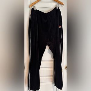 Men's Retro Fila Velour Track Pants!